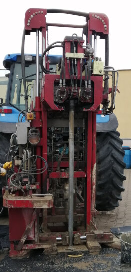 Fúróberendezés munka közben